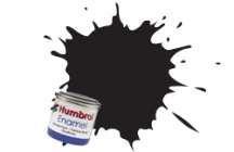 Humbrol 21 Black 14ml Gloss Enamel Tinlet