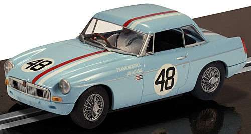 Scalextric MGB 1964 Sebring, #48 driven By Adams, Brennan, Morell