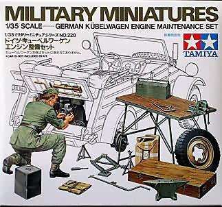 Tamiya 1/35 Kubelwagen Engine Maintenance Set