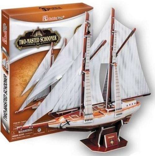 Cubic Fun - Two-Masted Schooner 81pcs 3D Puzzle