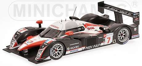 Minichamps 1/18 Peugeot 908 HDI FAP, #7, 2008 Le Mans 2nd Place Gene - Minassian - Villeneuve