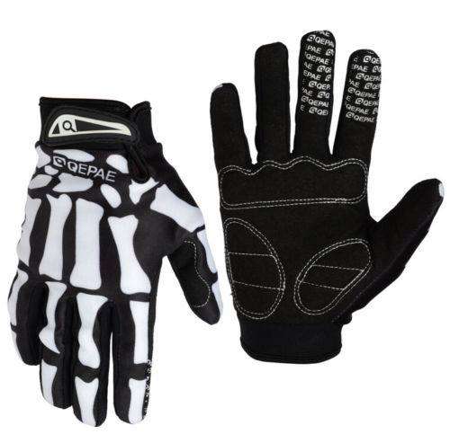 Qepae Skeleton Gloves for Cycling or Paintball XL