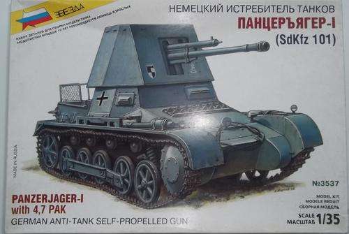 Zvezda 1/35 Panzerjager-I SdKfz 101 with 4,7 Pak