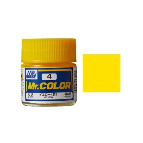 Mr Color Yellow Gloss Acrylic - 10ml Bottle