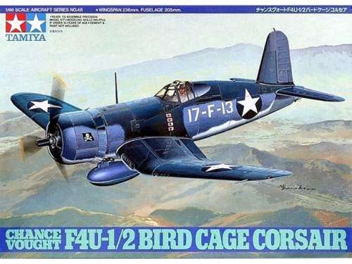 Tamiya 1/48 Chance Vought F4U-1/2 Bird Cage Corsair