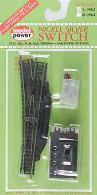 Model Power N Gauge - Left Hand Point (Turnout Switch)