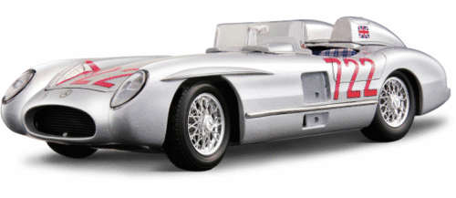 Bburago 1/18 1955 Mercedes-Benz 300 SLR M.M. - Gold Edition
