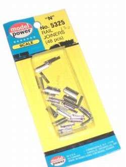 Model Power N Gauge - 48 x Rail Joiners - N Scale
