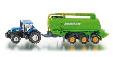 Siku HO 1/87 New Holland with Vaccum Trailer