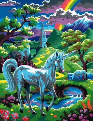 KSG Crafts Paint by Number - Unicorn - 300 x 230mm