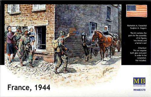 Clearance until 10th July - Master Box 1/35 France 1944 US Paratroopers + Civilians