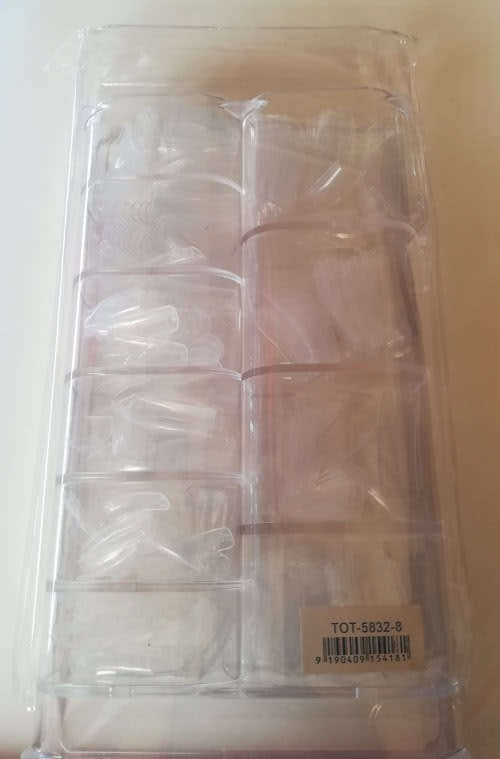***STUNNING 500 PEACE CLEAR PROFESSIONAL NAIL TIPS***GREAT BUY!!!