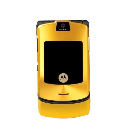 MOTOROLA RAZR V3i DOLCE & GABANA GOLD MOBILE PHONE+free gift 4GB memory card