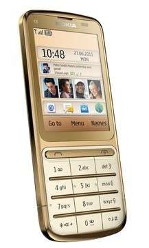 Nokia C3-01 - Gold Mobile Cell Smart Phone+Free Gift 8GB memory card+screen protector