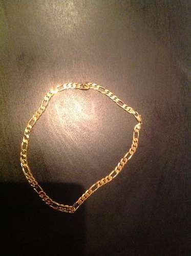 STUNNING!!! EXTRA WIDE!!!!! INTERNATIONAL IMPORT GOLD FUSION FIGARO 600 X 9MM WIDE NECKLACE CHAIN