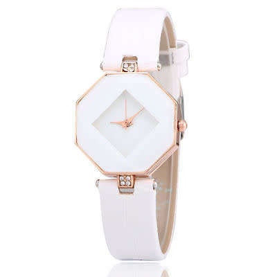New Women 's Fashion Leather Band Analog Quartz Diamond Wrist Watch Watches