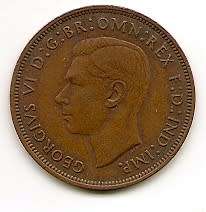 1944 UK ONE PENNY