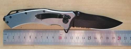 FREE MASON DESIGN POCKET FLICK KNIFE