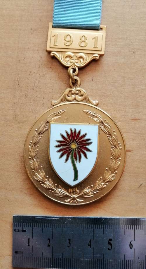 GOLD SHOOTING MEDAL 1981