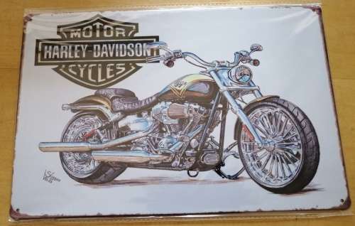 HARLEY DAVIDSON MOTORCYCLES METAL SIGN
