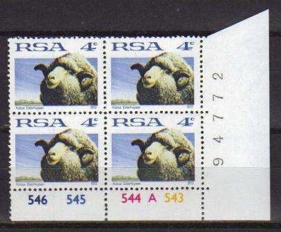 RSA FIRST DEFINITIVE CB AS PER SCAN SACC 329 A MNH