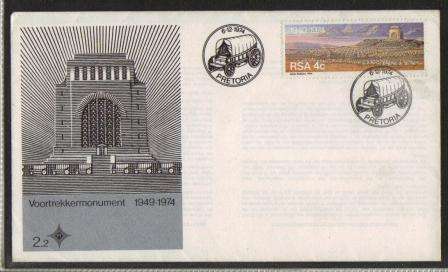 RSA FDC 2.2 1974 VOORTREKKER MONUMENT