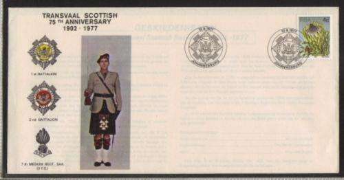 SA MILITARY COVER 1977 TRANSVAAL SCOTTISH