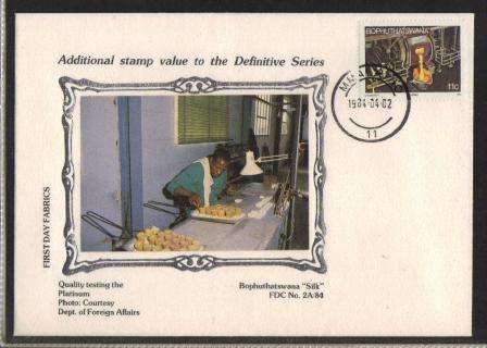 BOP SILK COVER #2A/84 11c ADDITIONAL DEFINITIVE VALUE LIMITED EDITION OF 600