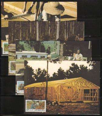 VENDA 1986 FORESTRY SET OF 4 MAXIMUM CARDS