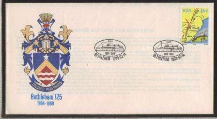 RSA 1989 COM COVER 125 YEARS BETHLEHEM
