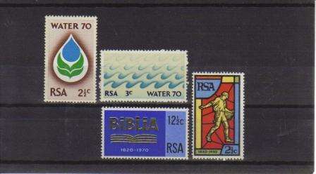 RSA 1970 MNH COMMEMORATIVE SINGLES COMPLETE