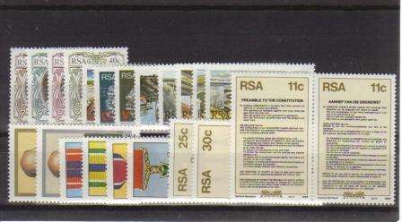 RSA 1984 MNH COMMEMORATIVE SINGLES COMPLETE