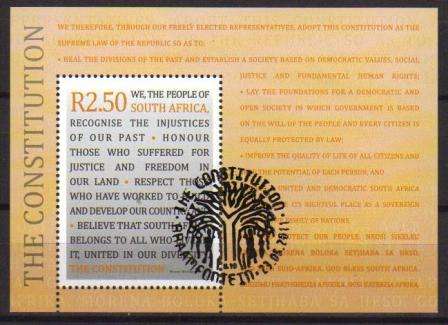 RSA 2011 THE CONSTITUTION CTO MINIATURE SHEET