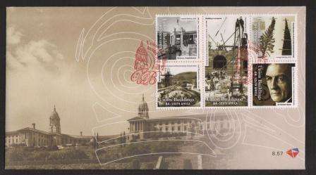 RSA 2013 CENTENARY UNION BUILDINGS FDC 8.57