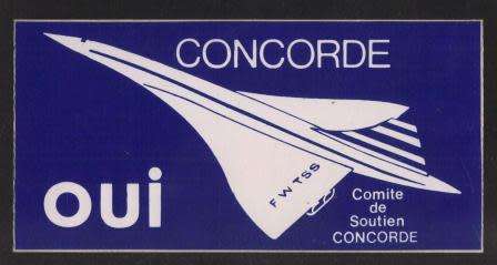 AVIATION - CONCORDE STICKER