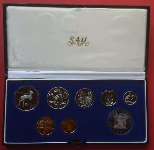 RSA 1987 SHORT PROOF SET IN CASE