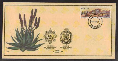 RSA 1986 SA POLICE & SA RAILWAY POLICE UNIFICATION COM COVER PRETORIA 1/10/86 D/S