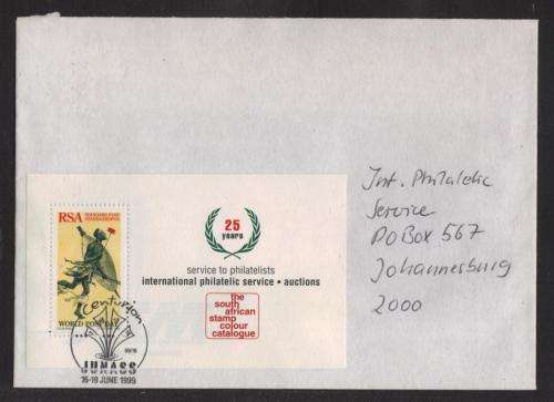 RSA 1999 JUNASS EXHIBITION COM COVER CENTURION 16-19/6/99 D/S