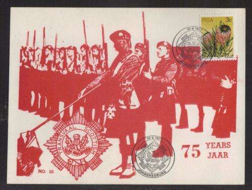 RSA 1977 TRANSVAAL SCOTTISH REGIMENT PRIVATE MAXI CARD #10