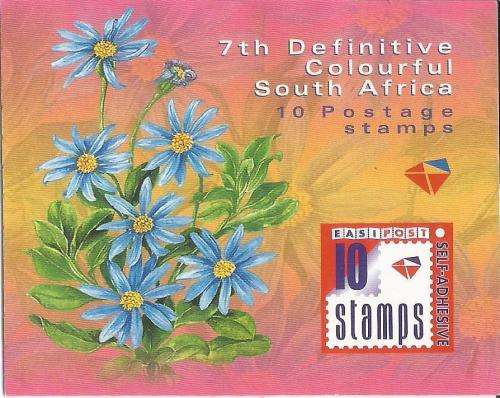 RSA 2010 7TH DEFINITIVE STANDARD POSTAGE FLOWERS BOOKLET DATED 2010/07/27