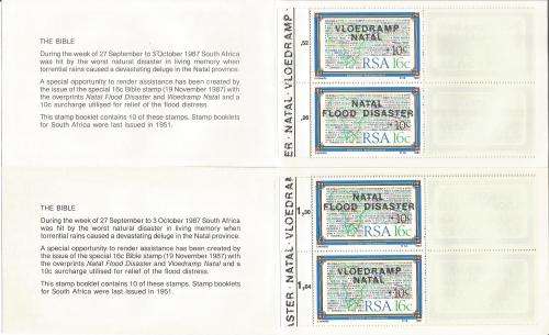 RSA 1987 BIBLE NATAL FLOOD BOOKLETS WITH BOTH MARGIN TYPES 26/52 & 104/130