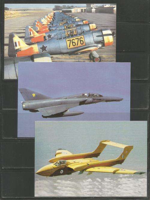 SA AIR FORCE (SAAF) SET OF 16 UNUSED POSTCARDS MILITARY AIRCRAFT BY SAAF MUSEUM