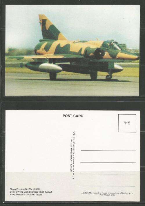 SA AIR FORCE (SAAF) SET OF 16 UNUSED POSTCARDS MILITARY AIRCRAFT BY SAAF MUSEUM