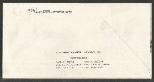 SA AIR FORCE (SAAF) FLIGHT COVER #3 - 1979 27 SQUADRON SIGNED BY STATE PRESIDENT BJ VORSTER