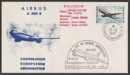 AVIATION 1973 AIRBUS A300 COM COVER TOULOUSE 1000 HOURS