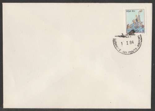 AVIATION 1984 COM COVER WITH JAN SMUTS AIRPORT D/S 1/1/84