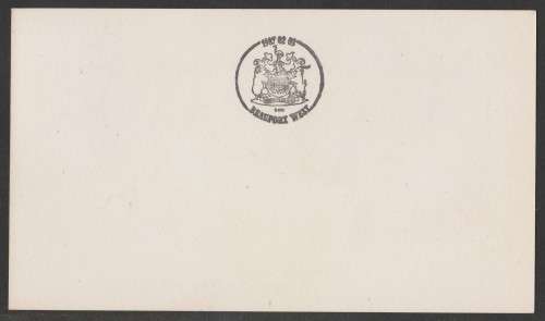 RSA 1987 BEAUFORT WEST DATE STAMP CARD WITH HAND D/S ON REAR
