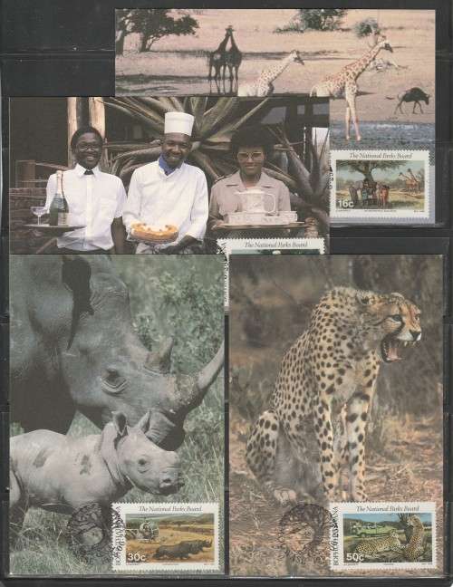 BOP 1988 TOURISM SET OF 4 MAXI CARDS BY SAPO