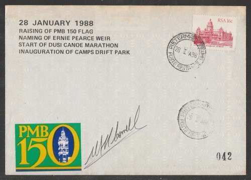 RSA 1988 PMB150 COM COVER SIGNED BY MAYOR