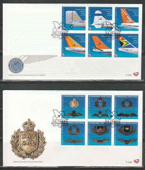 RSA 2009 SAA 75 YEARS SET OFFICIAL FDC 7.143/4